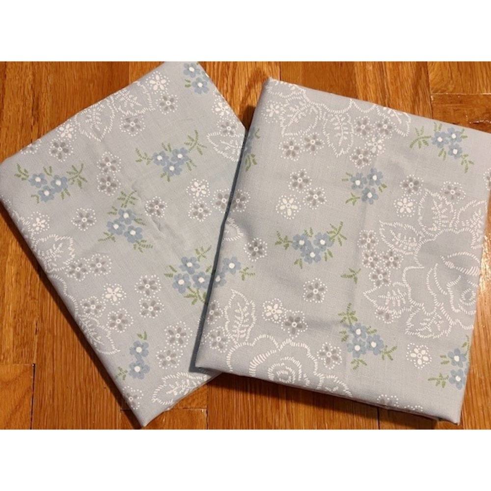 Vintage pair of pillowcases, Cannon, blue floral cottagecore floral - Picture 7 of 7